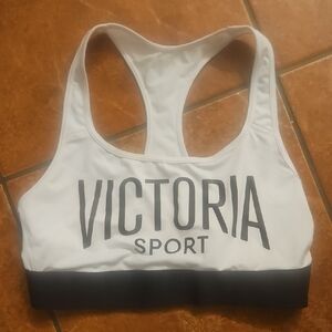 Victoria's Secret White and Black Sports Bra